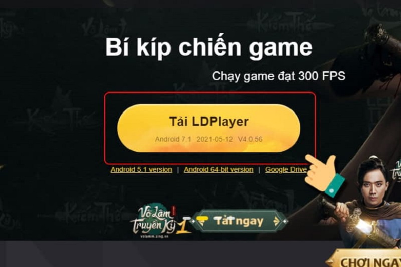 Cách tải phần mềm Android Ldplayer bước 1